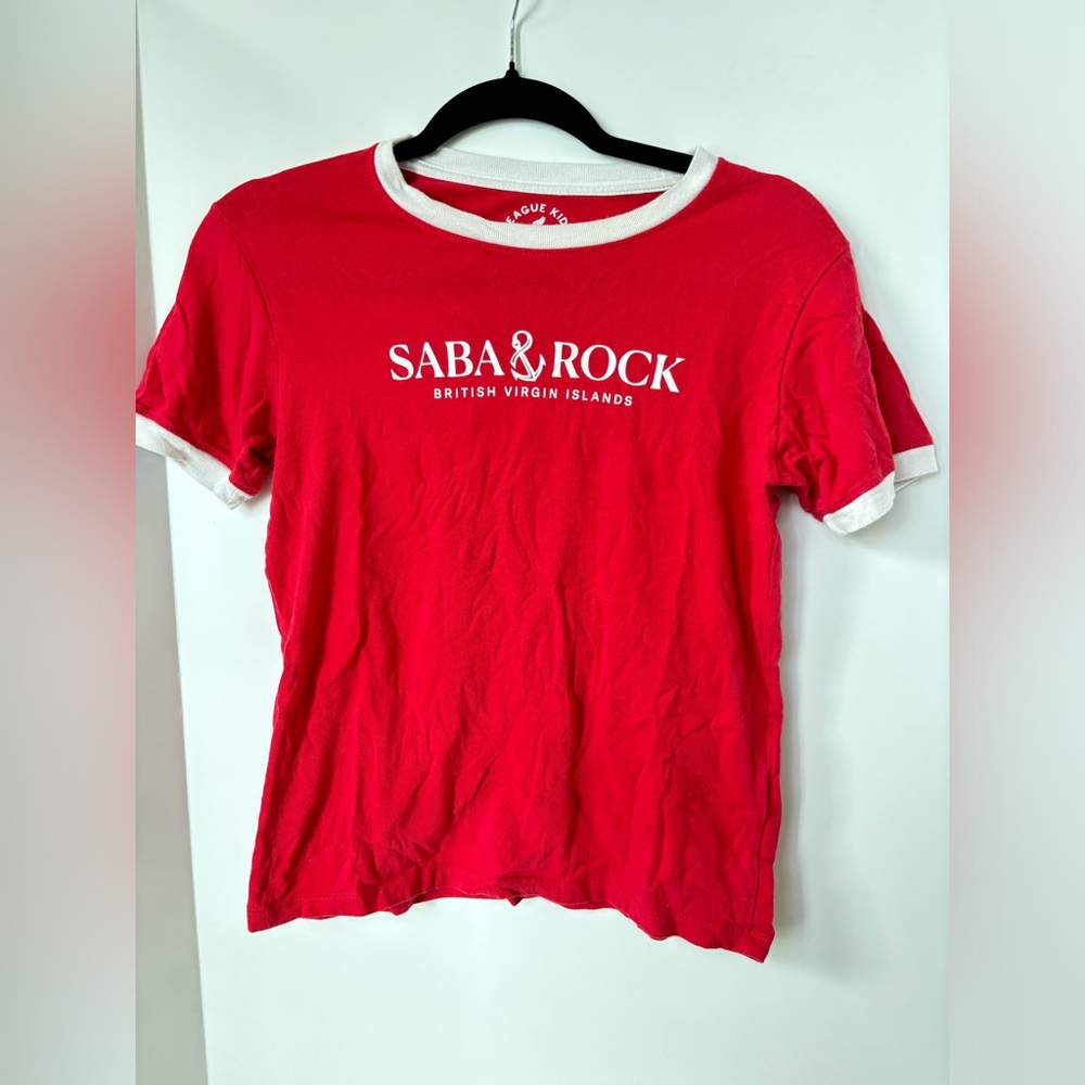 SABA ROCK, BRITISH VIRGIN ISLANDS T SHIRT